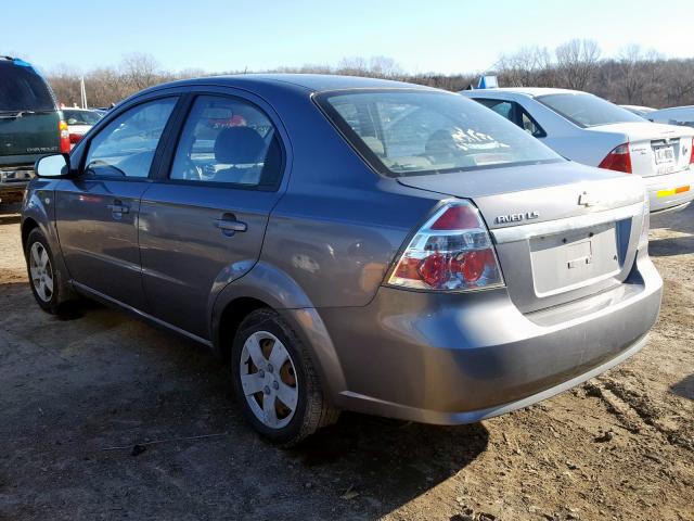KL1TD56657B073848 - 2007 CHEVROLET AVEO BASE  ფოტო 3