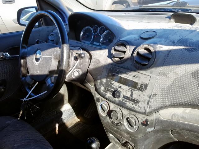 KL1TD56657B073848 - 2007 CHEVROLET AVEO BASE  ფოტო 9