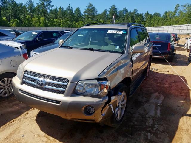 JTEEW21A860003532 - 2006 TOYOTA HIGHLANDER HYBRID  photo 2