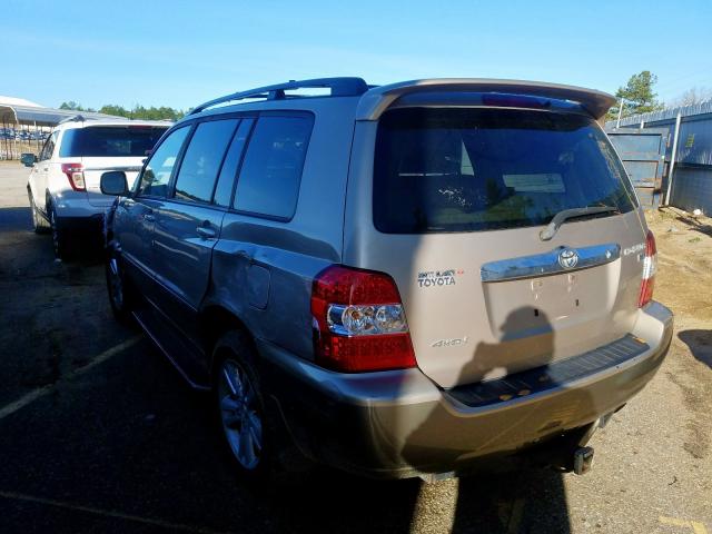 JTEEW21A860003532 - 2006 TOYOTA HIGHLANDER HYBRID  photo 3