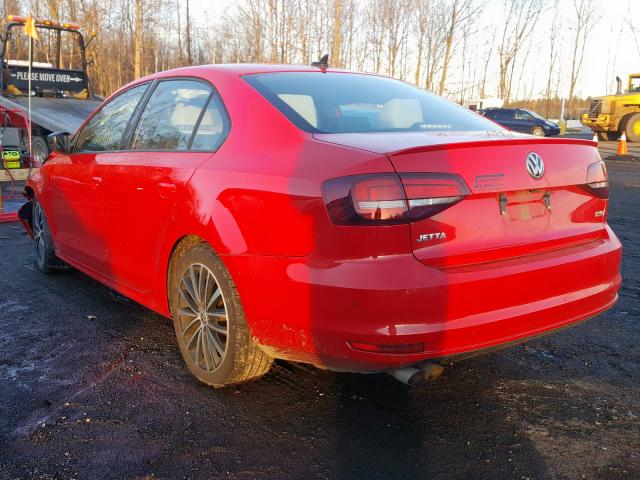 3VWD17AJ8GM307032 - 2016 VOLKSWAGEN JETTA SPORT  photo 3