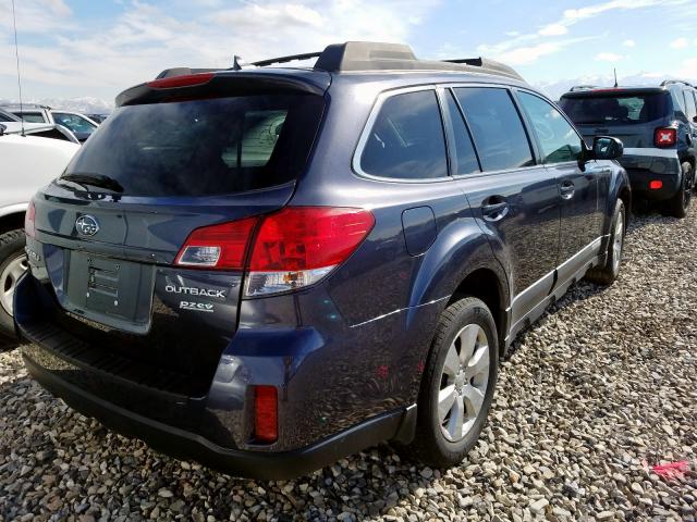 4S4BRBHC6B3330912 - 2011 SUBARU OUTBACK 2.5I PREMIUM  photo 4