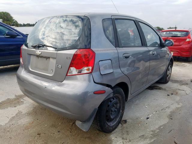 KL1TD66697B763334 - 2007 CHEVROLET AVEO BASE  foto 4