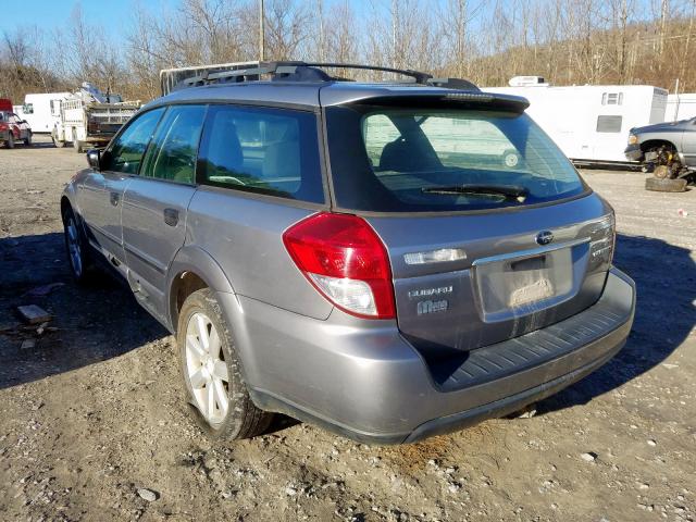 4S4BP61C187313931 - 2008 SUBARU OUTBACK 2.5I  photo 3