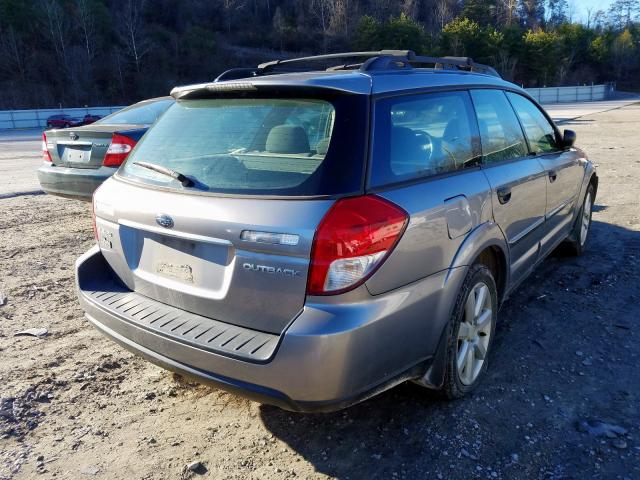 4S4BP61C187313931 - 2008 SUBARU OUTBACK 2.5I  photo 4