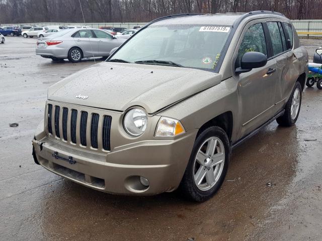 1J8FF47WX8D639381 - 2008 JEEP COMPASS SPORT  photo 2