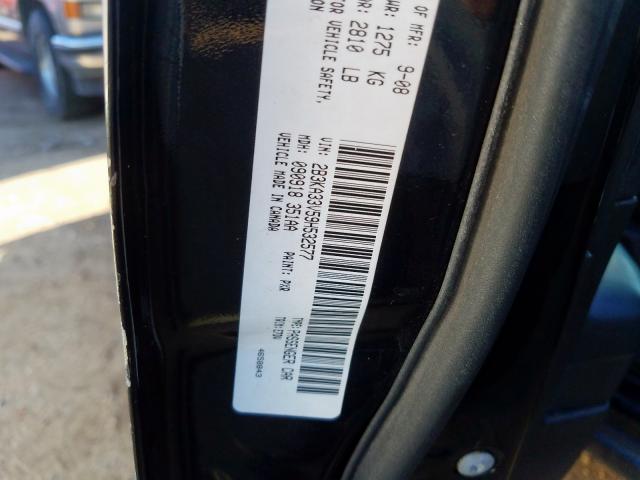 2B3KA33V59H532577 - 2009 DODGE CHARGER SXT  photo 10