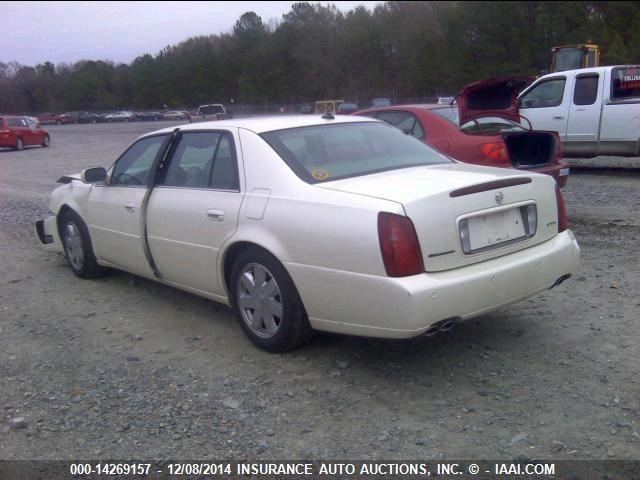 1G6KF57953U271029 - 2003 CADILLAC DEVILLE DTS WHITE photo 3