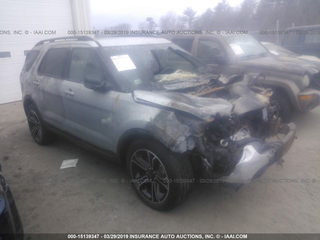 1FM5K8GT3FGA74135 - 2015 FORD EXPLORER SPORT SILVER photo 1