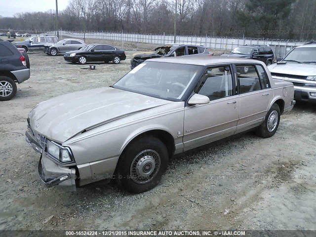 1G3CW54C7L4326727 - 1990 OLDSMOBILE 98 REGENCY BROUGHAM TAN photo 2