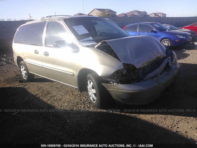 2FMZA5140YBB76362 - 2000 FORD WINDSTAR LX GOLD photo 1