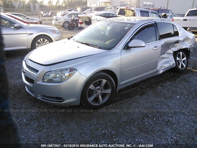 1G1ZJ57B19F213681 - 2009 CHEVROLET MALIBU SILVER photo 2