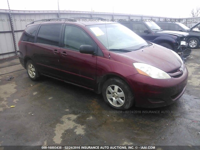 5TDZA23CX6S416214 - 2006 TOYOTA SIENNA CE/LE MAROON photo 1