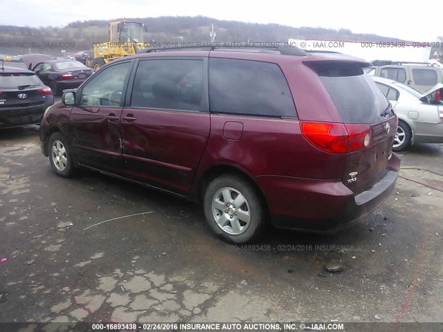 5TDZA23CX6S416214 - 2006 TOYOTA SIENNA CE/LE MAROON photo 3