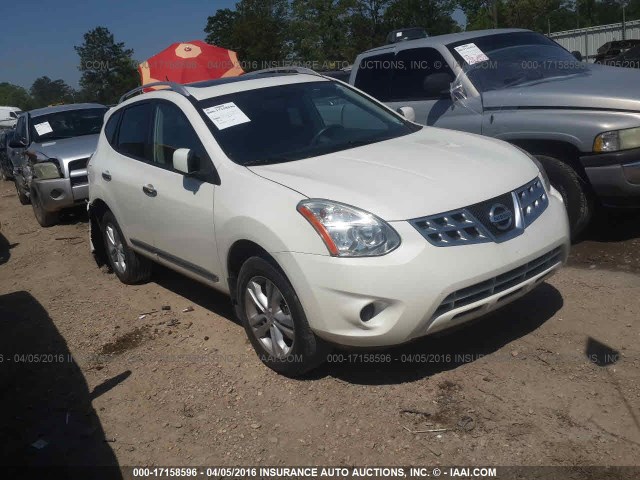 JN8AS5MT4CW250654 - 2012 NISSAN ROGUE S/SV WHITE photo 1