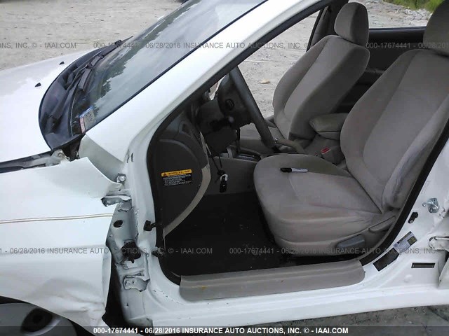 KNAFE221495596045 - 2009 KIA SPECTRA EX/LX/SX WHITE photo 6