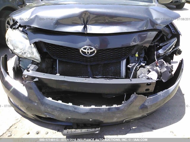 1NXBU4EE4AZ282772 - 2010 TOYOTA COROLLA S/LE/XLE GRAY photo 6