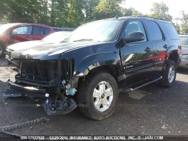 1GNFK23039R246293 - 2009 CHEVROLET TAHOE K1500 LT BLACK photo 2