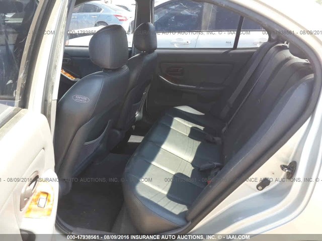 KMHDN45D33U561758 - 2003 HYUNDAI ELANTRA GLS/GT SILVER photo 8