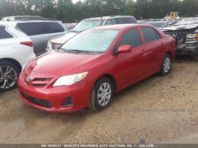 5YFBU4EE3CP066240 - 2012 TOYOTA COROLLA S/LE RED photo 2