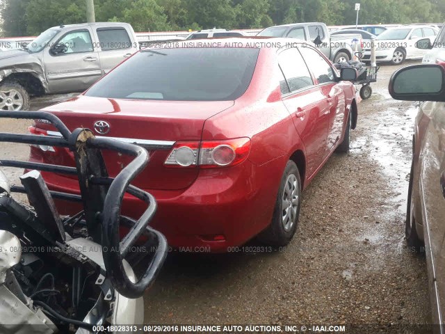 5YFBU4EE3CP066240 - 2012 TOYOTA COROLLA S/LE RED photo 4