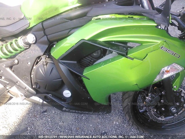 JKAEXEE14FDA20461 - 2015 KAWASAKI EX650 E GREEN photo 8