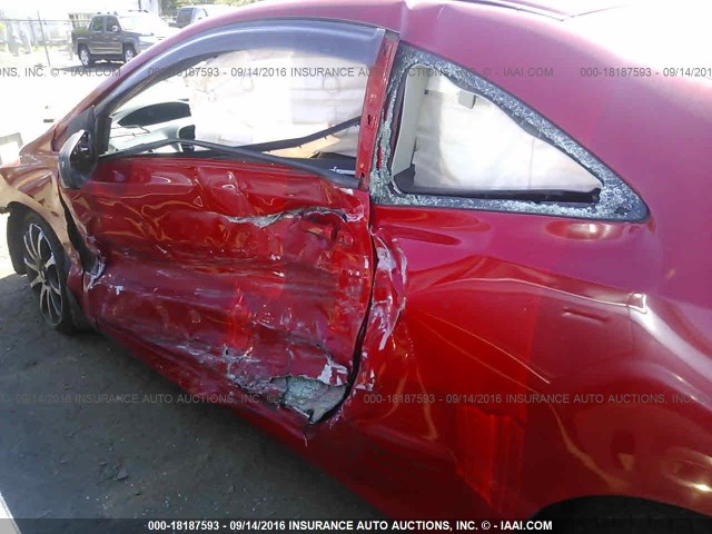 2HGFG12948H523781 - 2008 HONDA CIVIC EXL RED photo 6