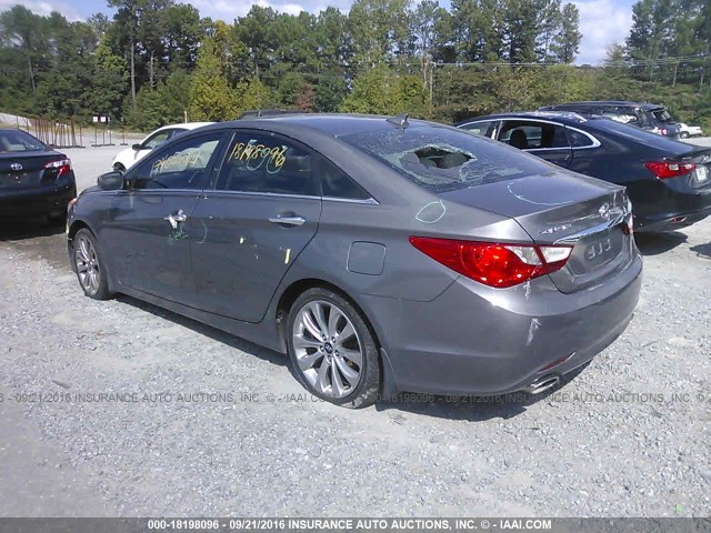 5NPEC4ACXCH499734 - 2012 HYUNDAI SONATA SE/LIMITED SILVER photo 3