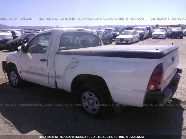 5TFNX4CN4EX033257 - 2014 TOYOTA TACOMA WHITE photo 3