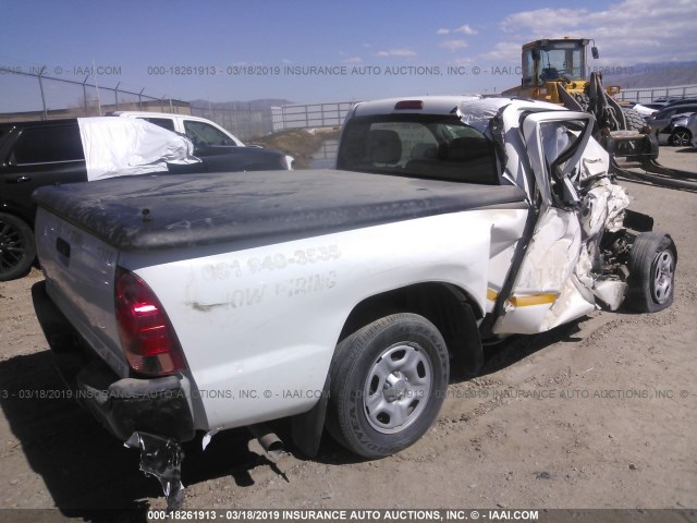 5TFNX4CN4EX033257 - 2014 TOYOTA TACOMA WHITE photo 4