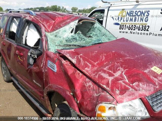 1FMDU75K54ZA94155 - 2004 FORD EXPLORER LIMITED RED photo 6