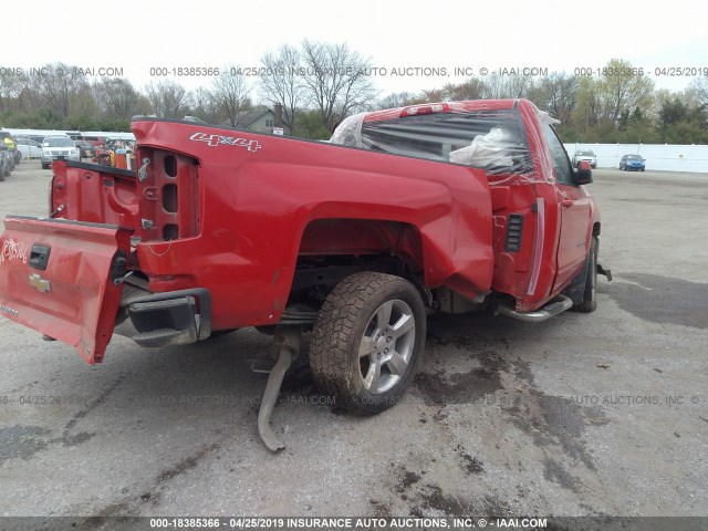 1GCNKREC4GZ312982 - 2016 CHEVROLET SILVERADO K1500 LT RED photo 4