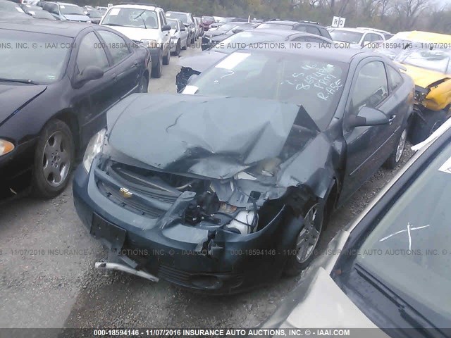 1G1AL18F267853261 - 2006 CHEVROLET COBALT LT Light Blue photo 2