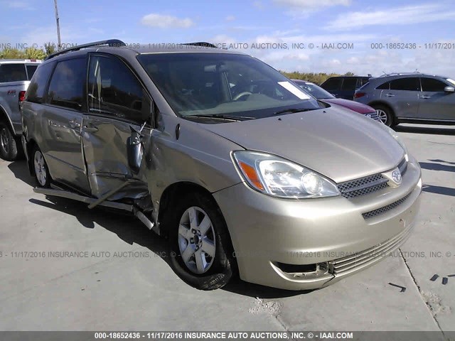 5TDZA23C84S177842 - 2004 TOYOTA SIENNA CE/LE GOLD photo 1