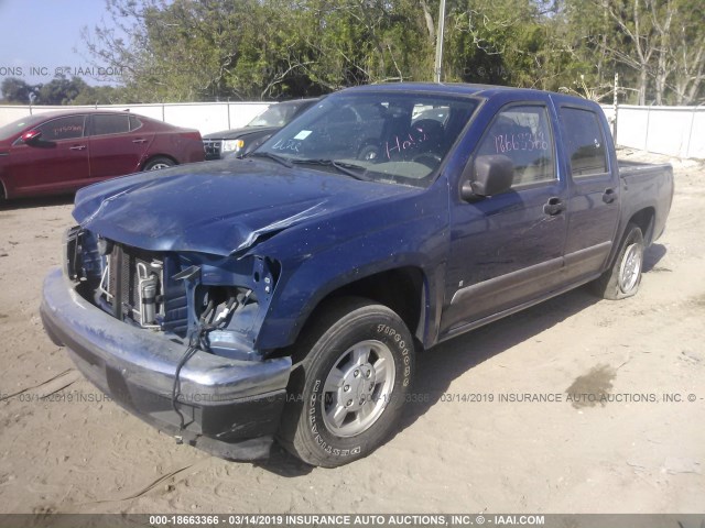 1GCCS136468189646 - 2006 CHEVROLET COLORADO BLUE photo 2