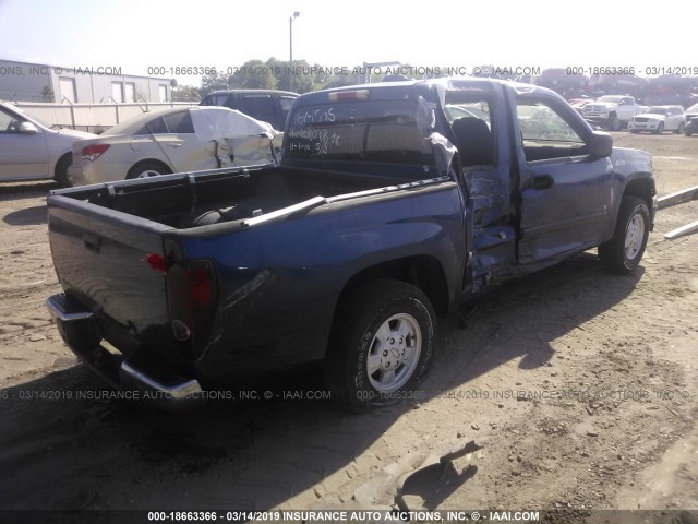 1GCCS136468189646 - 2006 CHEVROLET COLORADO BLUE photo 4