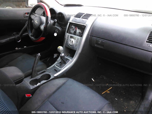 JTKDE177X60121437 - 2006 TOYOTA SCION TC შავი ფოტო 5