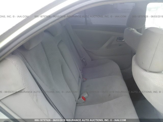 4T4BF3EK8BR190503 - 2011 TOYOTA CAMRY SE/LE/XLE 银色 照片 8