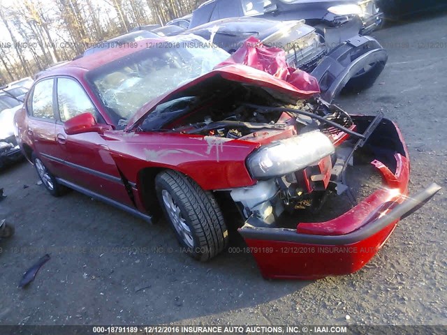 2G1WF55EX59349294 - 2005 CHEVROLET IMPALA RED photo 1