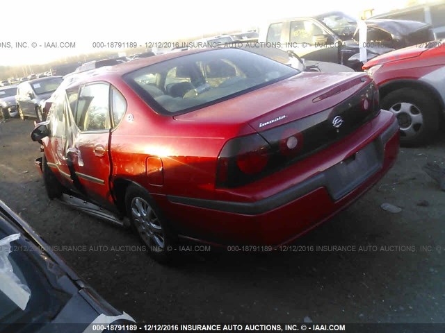 2G1WF55EX59349294 - 2005 CHEVROLET IMPALA RED photo 3