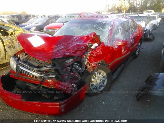 2G1WF55EX59349294 - 2005 CHEVROLET IMPALA RED photo 6