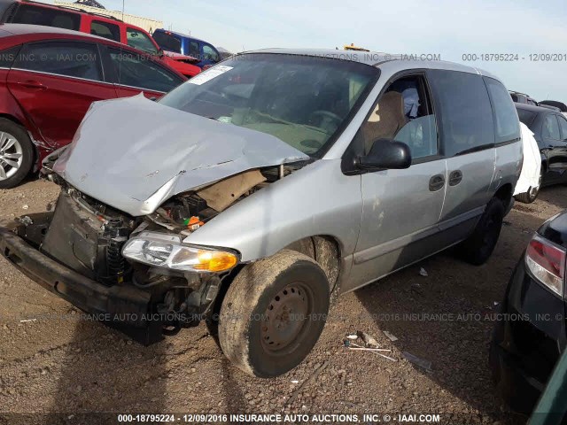 2B4GP253XYR727184 - 2000 DODGE CARAVAN SILVER photo 2