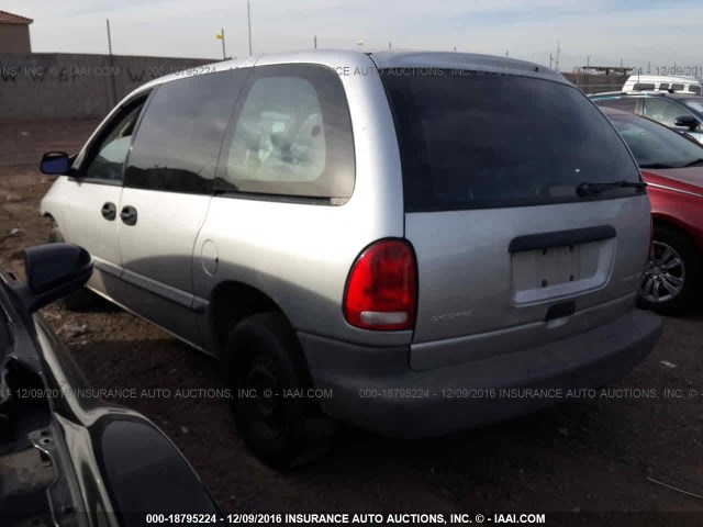 2B4GP253XYR727184 - 2000 DODGE CARAVAN SILVER photo 3