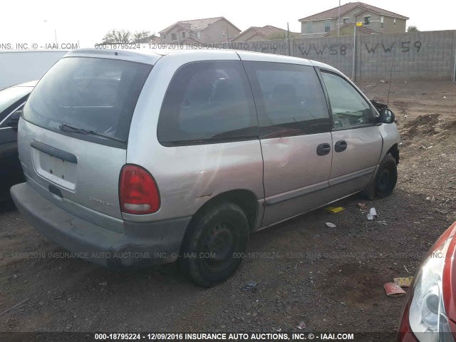 2B4GP253XYR727184 - 2000 DODGE CARAVAN SILVER photo 4