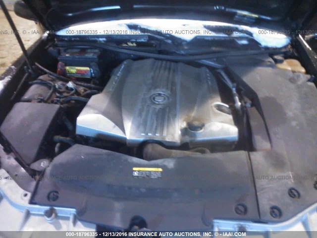 1G6DC67A150113900 - 2005 CADILLAC STS BLACK photo 10