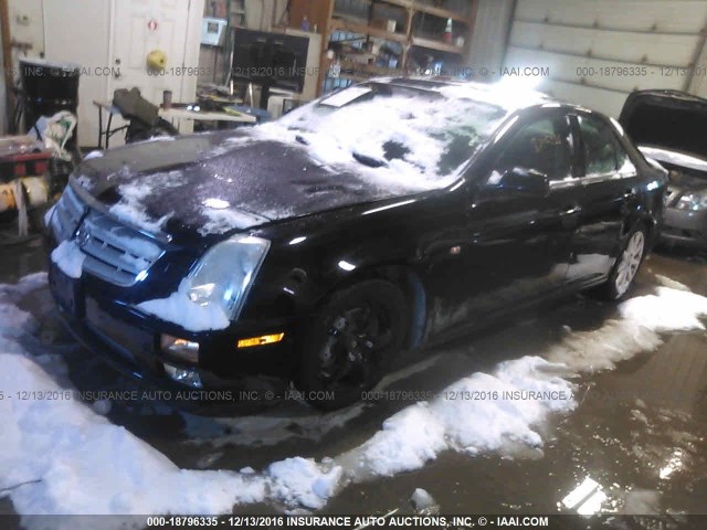 1G6DC67A150113900 - 2005 CADILLAC STS BLACK photo 2