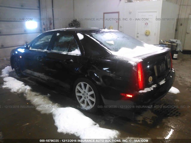 1G6DC67A150113900 - 2005 CADILLAC STS BLACK photo 3