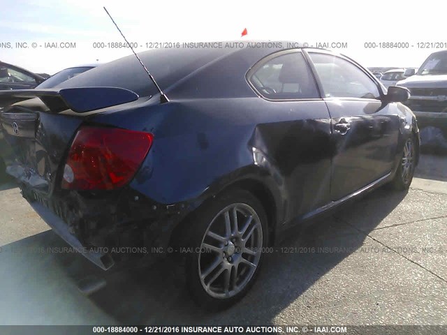 JTKDE177050056709 - 2005 TOYOTA SCION TC ლურჯი ფოტო 4