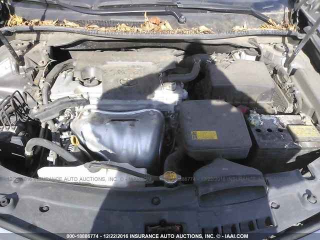 4T1BF1FK0CU023132 - 2012 TOYOTA CAMRY SE/LE/XLE GRAY photo 10