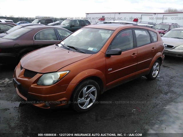 5Y2SL62844Z471284 - 2004 PONTIAC VIBE ORANGE photo 2